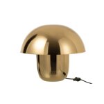 Lampe de table champignon 40 cm en mtal dor
