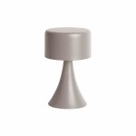 Lampe de table fer gris 12. 5x12. 5x21cm