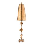 Lampe de table en métal doré vieilli h:97, 7cm Lampe de table en métal doré vieilli h:97, 7cm