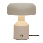 Lampe de table mtal gris 25cm