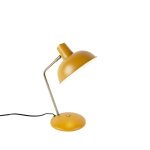 Lampe de table en mtal jaune
