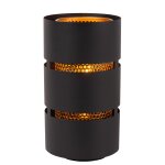 Lampe de table mtal laiton noir