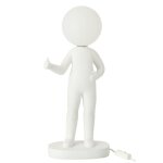 Lampe de table en rsine blanc 19. 5x14x44. 5 cm