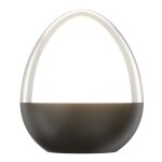 Lampe de table sans fil aluminium blanc h12cm