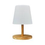 Lampe de table sans fil led bois bois h25cm Lampe de table sans fil led bois bois h25cm