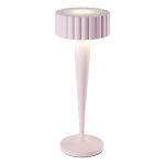 Lampe de table sans fil touch led aluminium rose h26cm Lampe de table sans fil touch led aluminium rose h26cm