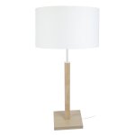 Lampe a poser tissu blanc 30 cm