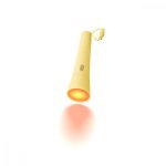 Lampe torche pour enfant h18. 5cm en plastique jaune