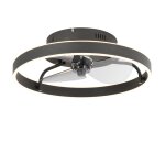 Lampe ventilateur en acier noir Lampe ventilateur en acier noir