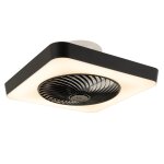 Lampe ventilateur en plastique noir Lampe ventilateur en plastique noir
