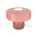 Lampe  poser en verre aubergine