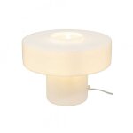Lampe à poser en verre blanc Lampe à poser en verre blanc