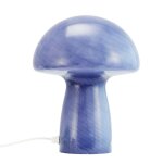 Lampe  poser en verre bleu