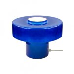 Lampe à poser en verre bleu Lampe à poser en verre bleu