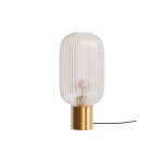 Lampe en verre cannel�