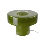 Lampe  poser en verre vert kaki