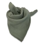 Lange bb en gaze de coton vert sauge