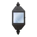 Lanterne extrieure jardin murale bougie ancienne mtal marron 65cm