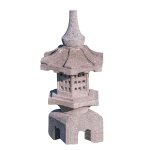 Lanterne japonaise toro en pierre de lave 55cm Lanterne japonaise toro en pierre de lave 55cm
