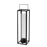 Lanterne en mtal noire h 69 cm warren
