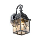 Lanterne murale extrieure argent antique