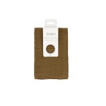Lavette en coton bio taupe chaud