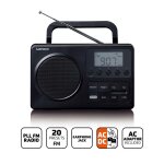 Lenco mpr - 035bk - radio fm portable compacte avec �cran lcd - noir