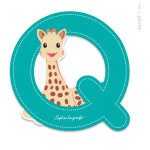 Lettre q sophie la girafe Lettre q sophie la girafe