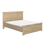 Lit 160cm x 200cm thelma châtaignier cérusé esprit king size Lit 160cm x 200cm thelma châtaignier cérusé esprit king size