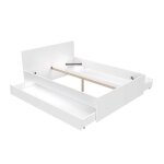 Lit avec 2 tiroirs, blanc, 140x190 cm Lit avec 2 tiroirs, blanc, 140x190 cm