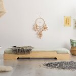 Lit 70x140 sommier inclus beige