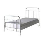 Lit 90x200 sommier inclus blanc