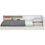 Lit d'angle en bois de pin, blanc Lit d'angle en bois de pin, blanc