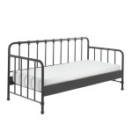 Lit banquette 90x200 sommier inclus noir