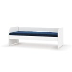 Lit banquette bois massif blanc 80x200 cm Lit banquette bois massif blanc 80x200 cm