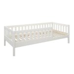 Lit banquette pin massif blanc 90x200