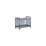 Lit bb  barreaux 60x120cm hauteur rglable mtal poudr bleu