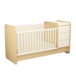 Lit bébé combiné évolutif avec commode à langer 3 tiroirs Lit bébé combiné évolutif avec commode à langer 3 tiroirs