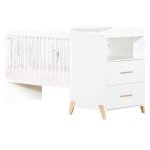 Lit bébé combiné évolutif joy naturel (60 x 120 cm) Lit bébé combiné évolutif joy naturel (60 x 120 cm)