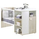 Lit bébé combiné évolutif smile hêtre cendré (60 x 120 cm) Lit bébé combiné évolutif smile hêtre cendré (60 x 120 cm)