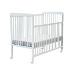 Lit bb coulissant en bois blanc 60 x 120 cm