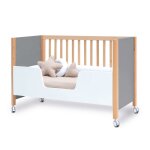 Lit bb - lit d'enfant - canap - bureau 60x120 cm (4en1) bois / anthracite