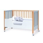 Lit bb - lit d'enfant - canap - bureau 60x120 cm (4en1) bois / bleu