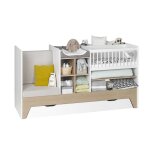 Lit bb volutif 3 en 1 blanc et chne