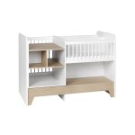 Lit bb volutif 3 en 1 blanc et chne