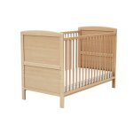 Lit bb volutif en bois htre verni 60 x 120 cm