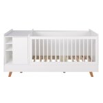 Lit bébé évolutif combiné blanc l196 Lit bébé évolutif combiné blanc l196