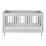 Lit bébé évolutif gris clair 70x140 Lit bébé évolutif gris clair 70x140