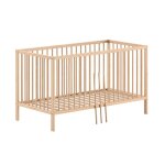Lit bb volutif en htre massif 70x140