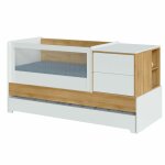 Lit bb multifonction effet bois 70x130 cm